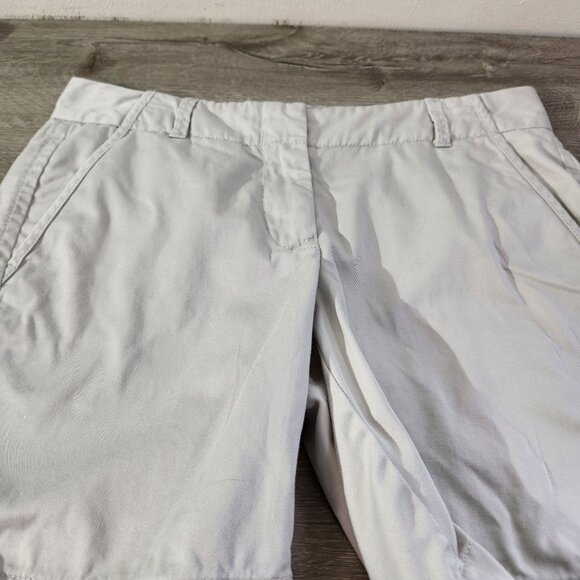 J.Crew Beige Classic Twill Bermuda Shorts With 7" Inseam Womens Size 4 - Picture 7 of 11